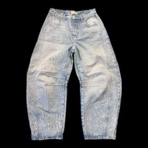 We The Free/Free People Lucky You Barrel Jeans Size 25 NWOT